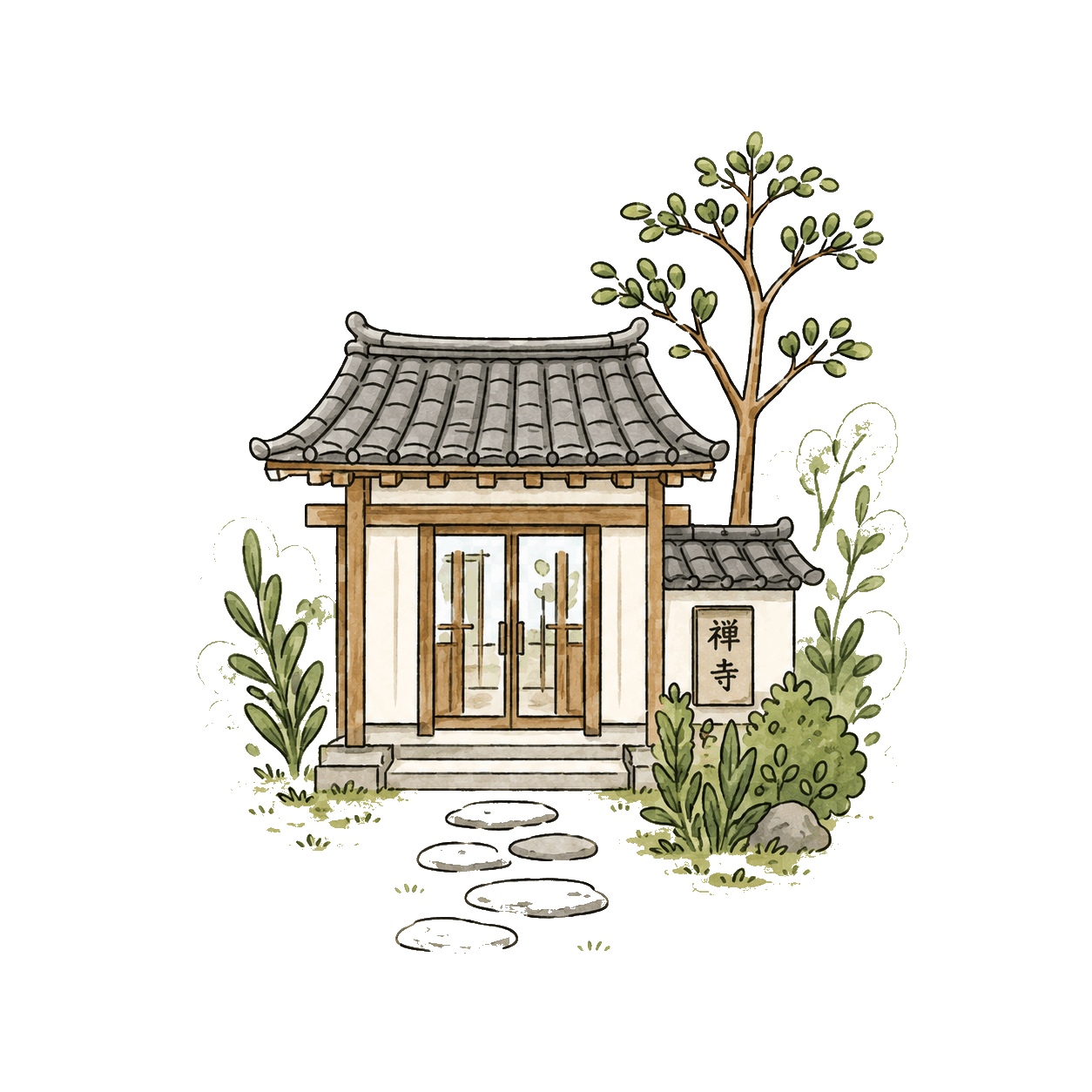 禅寺の空間のイメージ